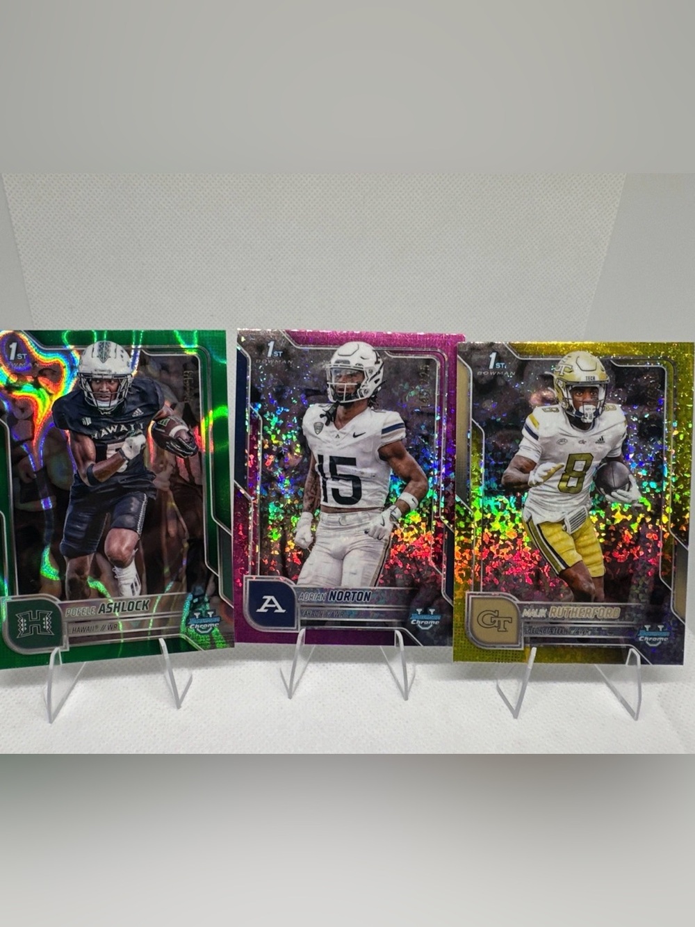 🔥! 135 Bowman Football Card Lot Inserts Only, &4 Sage autos, info/ description
